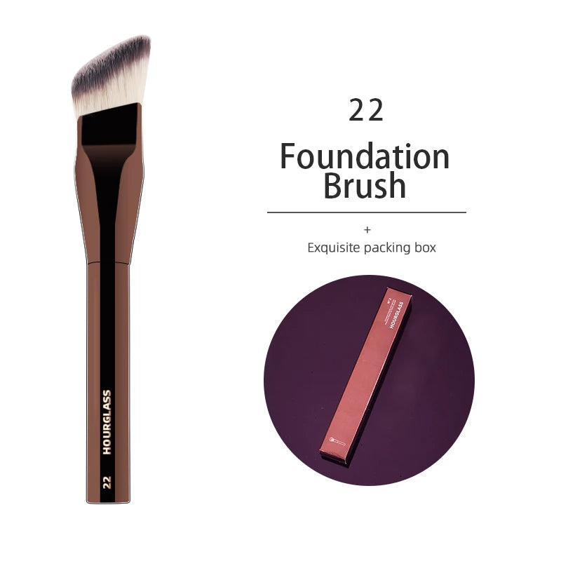 HOURGLASS Angled Liquid Foundation Brushes Foundation Cream Brush Blush Brush  Base Make Up Tool-022